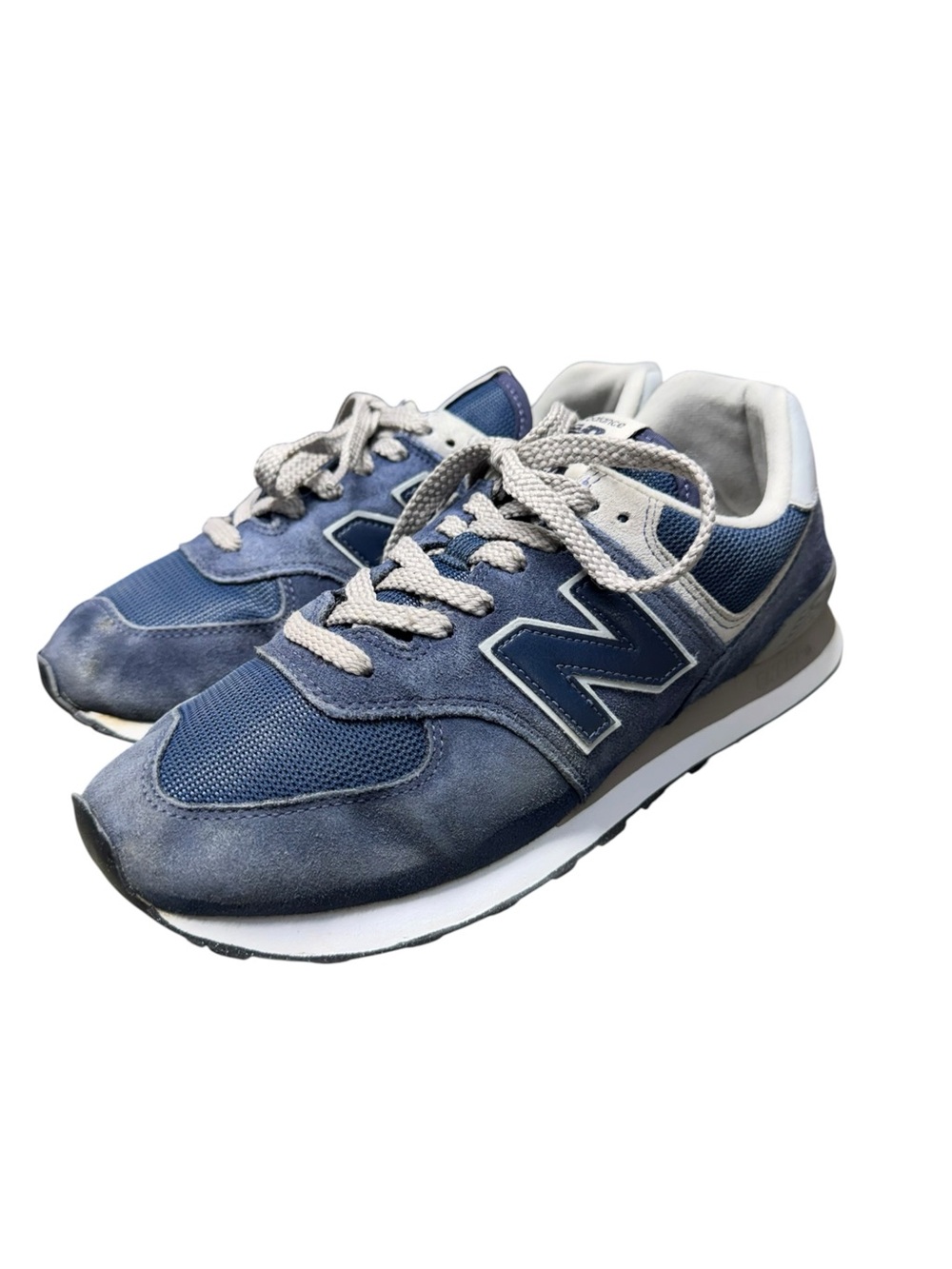 New Balance 574 Men's Navy and Gray Retro Runner Sneakers
